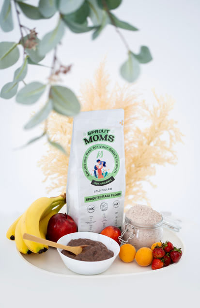 Cold Milled Organic Sprouted Ragi – SPROUT MOMS